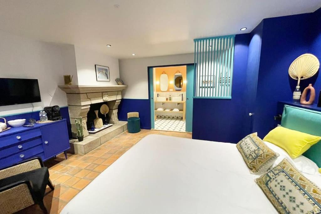 Chambre Majorelle - Rdc - Plage 50M - Rue Gratuite Saint-Malo Luaran gambar
